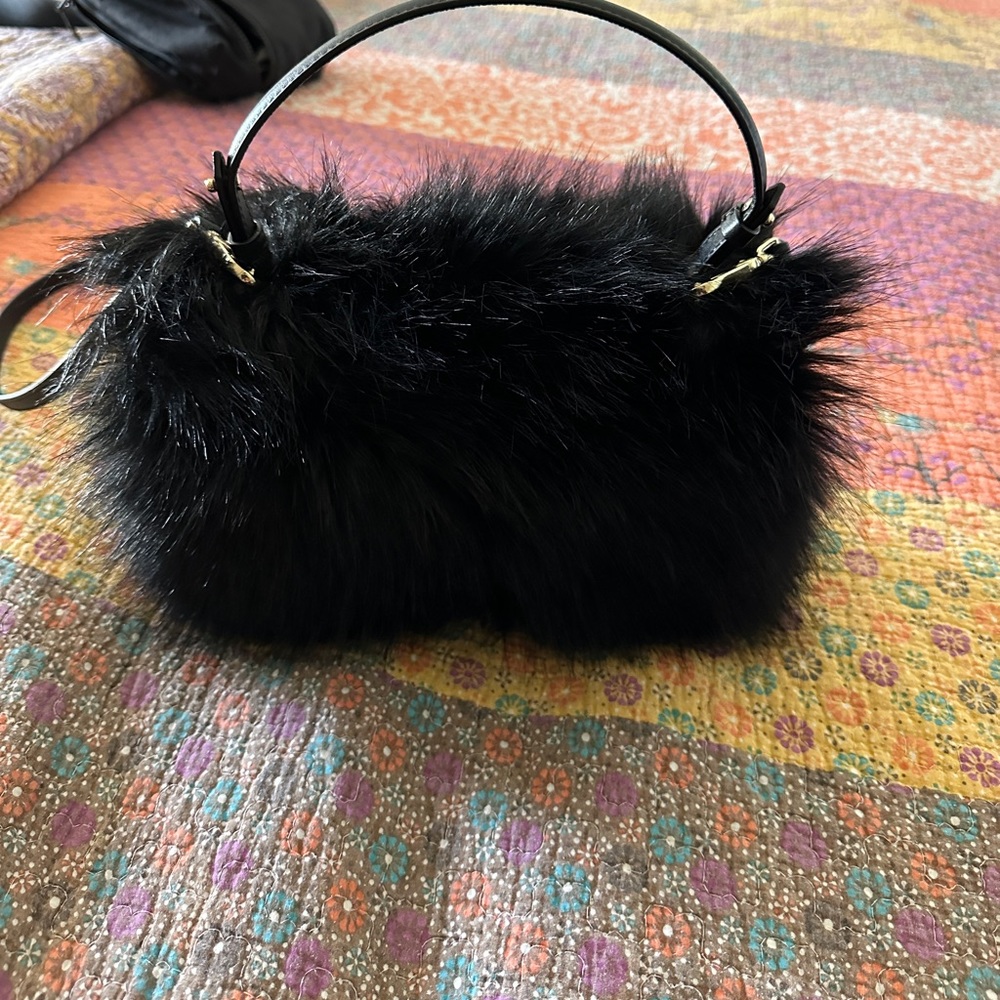 Emporio Armani crossbody with faux fur